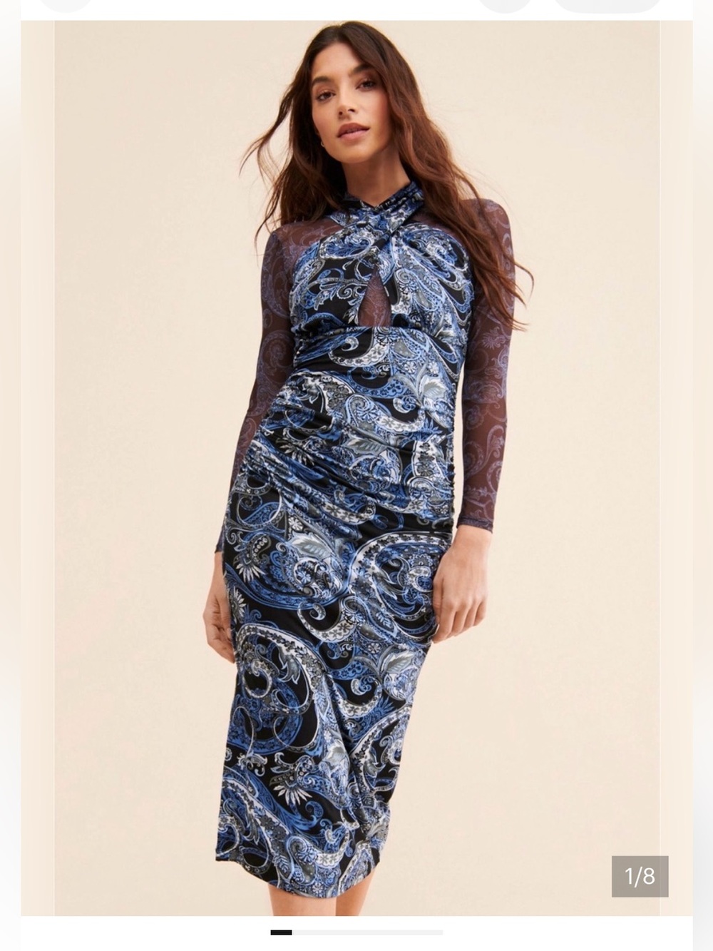 NWT Anthropologie size M Paisley Midi dress